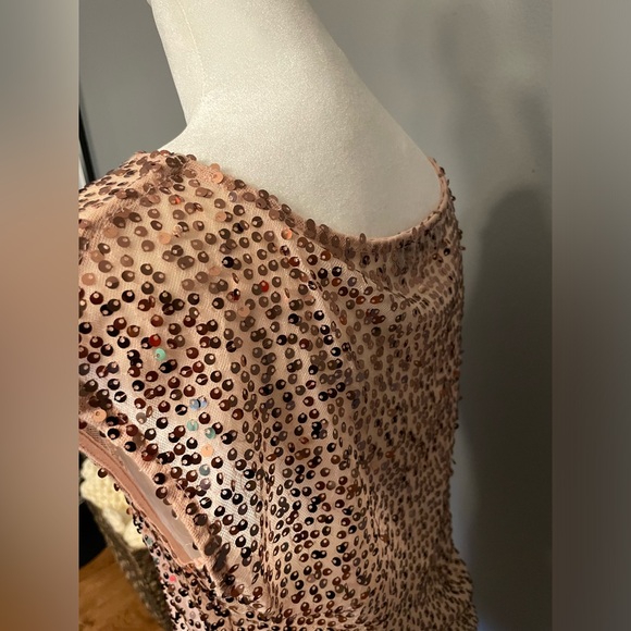 LIMITED Pink Sequin Sheer Sleeveless Blouse / Tunic - Size Small - Picture 13 of 16